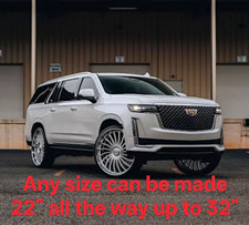 Custom Cut Wheels For Any SUV Or Car Floating Caps Included picture