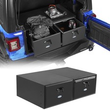 Trunk Dual Drawer Storage System for 2015-2025 Jeep Wrangler JK JL Ford Bronco picture