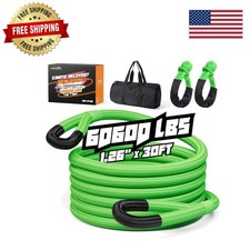 Kinetic Recovery Rope 30ft, 60600 lbs - Safe Offroad Toe Strap with Accessories picture