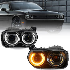 Left &Right For 2015-2022 Dodge Challenger HID/Xenon Headlights Assembly w/Bulbs picture