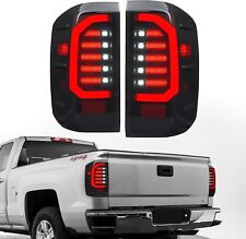 Smoke Lens LED Tail Lights For 2014-2018 Chevy Silverado 1500 2500 Black Lamps picture