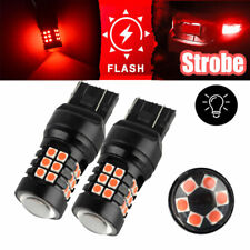 2x Red Strobe/Flashing Blinking LED Lamp for Honda Civic Accord Brake Tail Light picture
