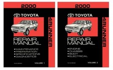 2000 Toyota 4Runner Shop Service Repair Manual Book Engine Drivetrain OEM picture