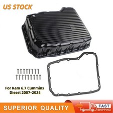 New For 2007-2025 Ram 6.7 Cummins Diesel Aluminum 68RFE Transmission Pan Deep picture