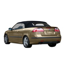 Saab 9-3 Convertible Top, 2004-2011, Black Cloth, No Window picture