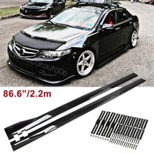 86.6'' Side Skirt Extension Splitter Rocker Panels Lip For Acura TSX 2004-2014 picture