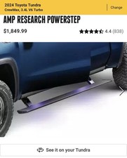AMP PowerStep Boards Fit 2022-2025 Toyota Tundra w/Plug-N-Play - OPEN BOX picture