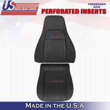 1997 1998 1999 Fits Chevy Camaro Passenger Bottom &Top Perf Leather Cover Black picture