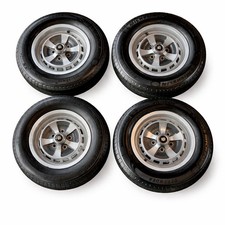Jaguar XJ6 Series 3 III Set 4 Alloy Wheels 15x6 Kent Clean 1984 W/Center Caps XJ picture