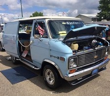 for:1972-1996 Chevy/GMC Full Size Van Stainless Fender Trim Flare 4Pc Long picture