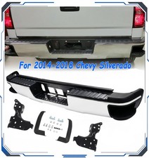 For 2014-2018 Chevy Silverado GMC Sierra 1500 Chrome Rear Bumper w/ Conner Steps picture