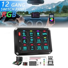 Wireless RGB 12 Gang Switch Panel LED Work Light Bar UTV for Can-Am Maverick X3 picture