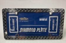 Cruiser 30830 UNIVERSAL Diamond Plate License Plate Frame - Chrome picture