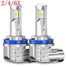2/4/6X LED Fog Light Bulb H11 High Power Driving Lamps 6K White Foglight Bulbs picture