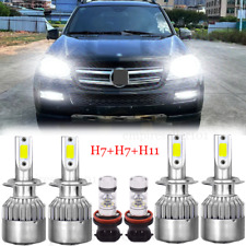 For Mercedes Benz GL450 2007-2012 E320 2008-2009 LED Headlight + Fog Light Bulbs picture