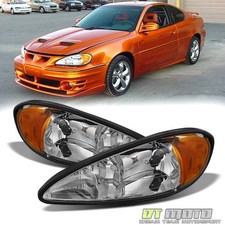 1999-2005 Pontiac Grand Am Headlights Headlamps Lamps Lights Left+Right 99-05 picture