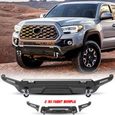 Stubby Steel Front Bumper Guard w/ 2*D-Rings For Toyota Tacoma 2016-2023 picture