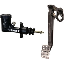 Wilwood 340-13834 7:1 Clutch/Brake Pedal w/260-15098 GS CI MC,3/4 picture