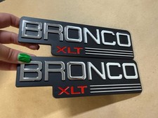 FITS 92-96 Bronco XLT Emblems Pair 1992-1996 picture