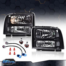 Fit For 1999-2004 Ford Super Duty F250/F350 Excursion Conversion Headlights Lamp picture