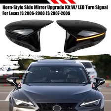 FOR 2006-08 LEXUS IS250 IS350 ISF M STYLE MIRROR CAP ASSEMBLY W/ SEQUENTIAL LED picture