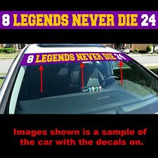Legends Never Die Car Sun Strip Printed Windshield Banner Car Sticker for Car picture