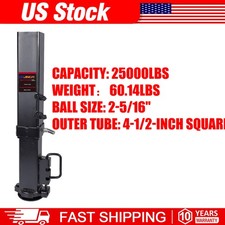 30,000 LBS Heavy Duty Adjustable Square Gooseneck Trailer Coupler 2-5/16