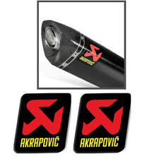 2pc Exhaust Sticker AKRAPOVIC Aluminium Decal Motorcycle Heat Akrapovic Aluminum picture