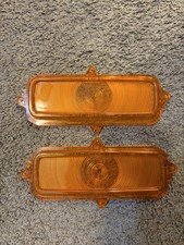 Pair Of Guide FIB-60 Amber Lens For  1960-66 Chevy/GMC Pickups, Never Used picture
