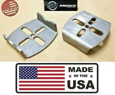 [SR] Rear Axle Lower Air bag mounting brackets air ride suspension weld-on PAIR picture