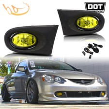Fit 2002-2004 Acura RSX Yellow Lens Fog Lights Lamps W/Switch+Harness+Bulbs Pair picture