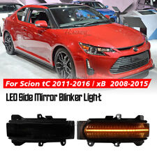 Smoked Dynamic LED Turn Signal Mirror Light For Scion Tc 2011-2016 xB 2008-2015 picture