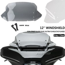 12'' Touring Windshield Tinted Wind Deflector For Street Glide FLHX 2024 2025 picture