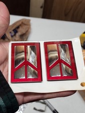 1980'S - 1990'S  Oldsmobile Plastic Stick-on Tail Light Emblems NOS GM Set Of 2 picture