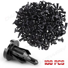 100x For Honda & Acura Trim Panel Clips Bumper Fender Push Pin Rivet 10mm Engine picture