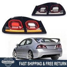 Pair LED Tail Lights For 2006-2012 Honda Civic 8th Gen FD Series FD2 TypeR Mugen picture