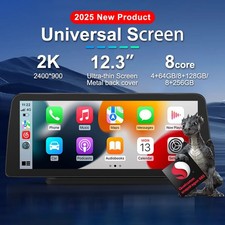 12.3in Universal Car Vide Player Radio Stereo Wireless Carplay Bluetooth DSP GPS picture