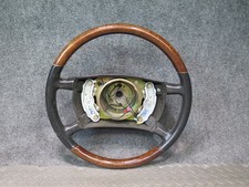 86-91 MERCEDES W126 560SEL 560SEC WOOD LEATHER STEERING OEM picture
