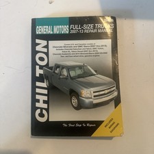 Chilton General Motors Full Size Trucks 2007-13 Repair Manual #28626 picture