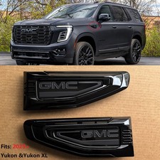OEM 2025 2026 GMC Fender Vent Emblem Badge for Yukon / Yukon XL Gloss Black picture