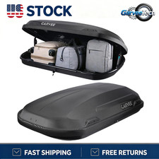 135 LBS Hard Shell Rooftop Cargo Carrier, 11.5 Cu Ft Roof Box Waterproof For SUV picture