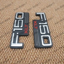NEW Fits 92-97 F150 XLT Fender Badge LH+RH SPORT APPEARANCE SET OF 2 picture