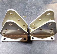 Aluminum Marine Grade Mast Spreader Brackets Pair for Spruce Wood Spr picture