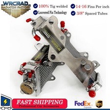 R&L Aluminum Radiator fit 88-89 Honda CR250R CR 250 R CR 250R 1988 1989 2-stroke picture
