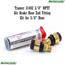 Pack of 10 Tramec 31402 3/8'' NPTF Air Brake Hose End Fitting Kit for 3/8