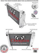3 Row Discount Champion Radiator for 1971 - 1977 Chevrolet Vega V8 Swap #CC469 picture