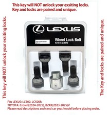 LEXUS RX350(2023-) LC500 LC500H WHEEL LOCKS Set, Genuine OEM picture