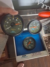 Ford Motorsport Autometer Gauge Lot, Tachometer, Oil Temp, Fuel Pressure picture