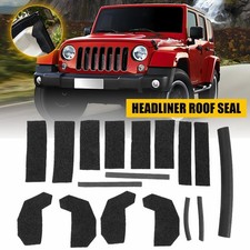 17PCS Hardtop Roof Headliner Seal Kit Accessories For 2007-2017 Jeep Wrangler picture