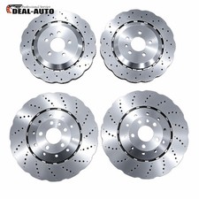 4X Front&Rear Disc Brake Rotors 4G8615601E 4G0615301AH For 2014-2018 Audi RS7 picture
